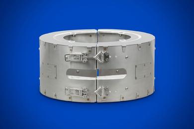 Insulation collar for band heaters